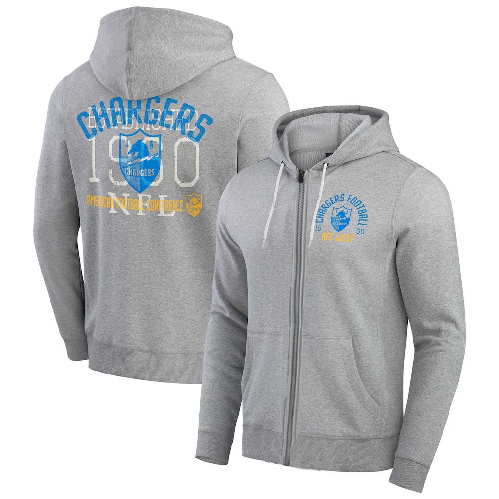 Men 2026 Nike NFL Los Angeles Chargers hoodie grey 07